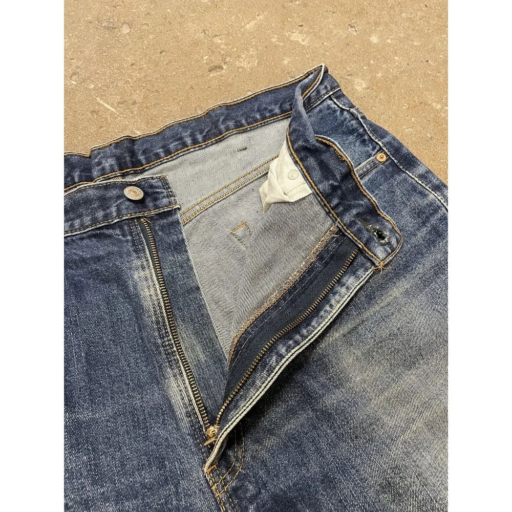 Levis 550 Jeans‎ Mens 40x30 Medium Wash Blue Relaxed Fit Tapered Leg Zip Fly